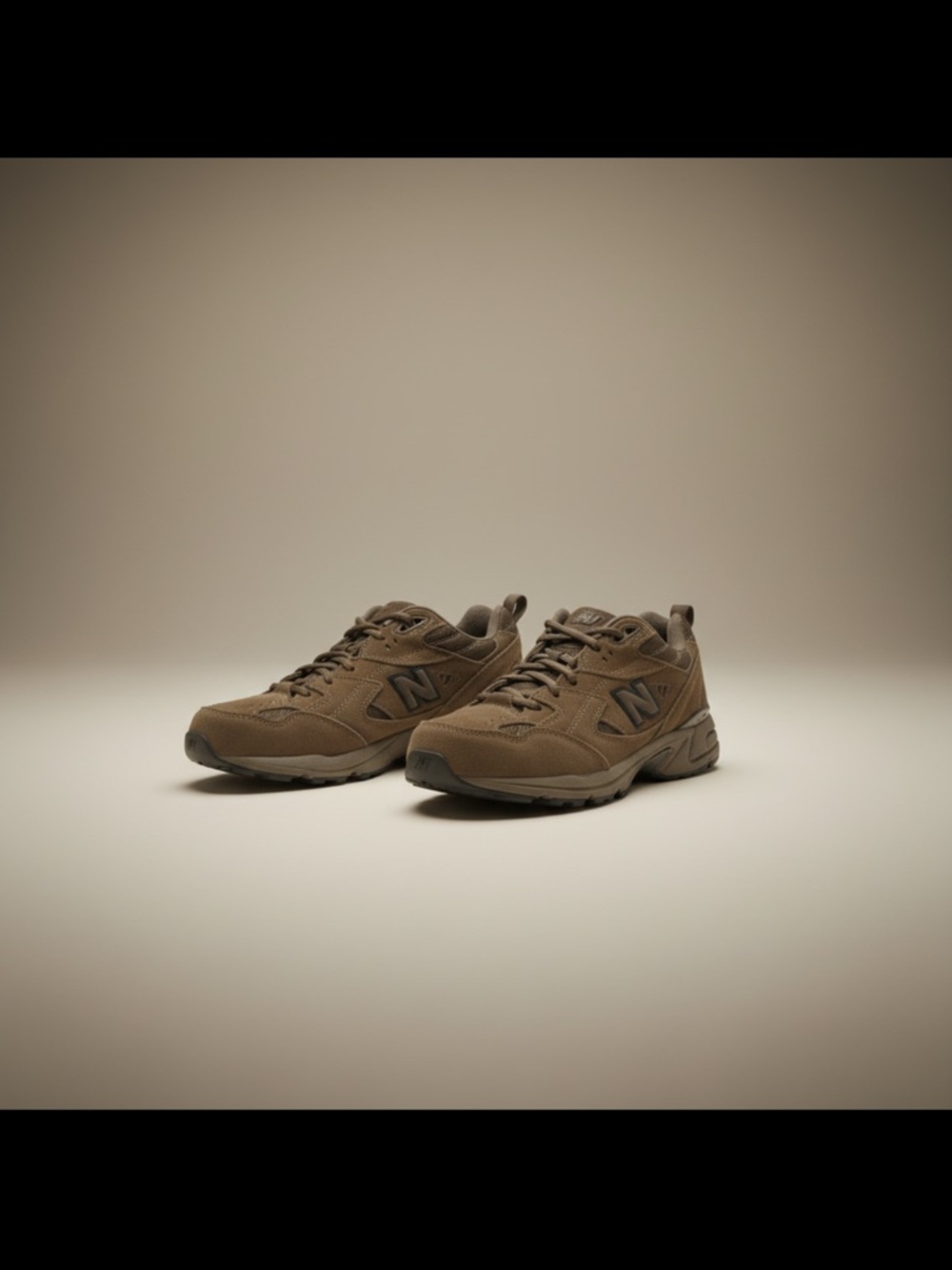 New Balance 608 Men’s Brown Suede Mesh Hiking Sneakers